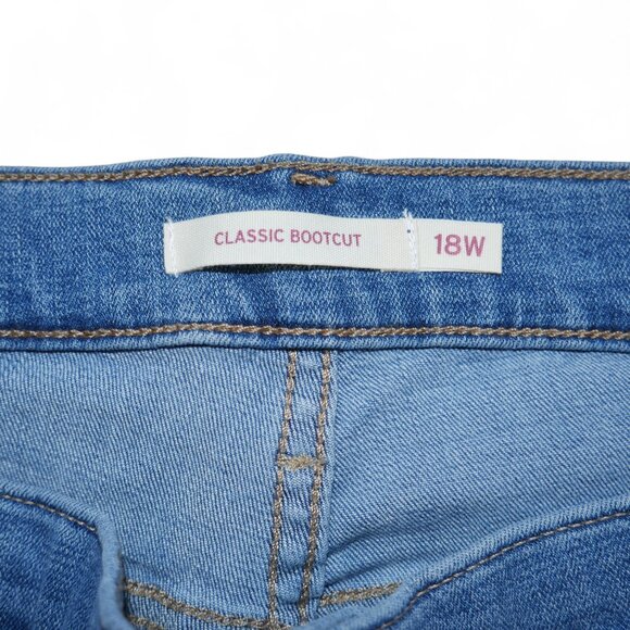 Levi's Women's Plus Size 18W Bootcut Jeans Stretch Mid-Rise Western Rodeo NWT - Picture 9 of 14